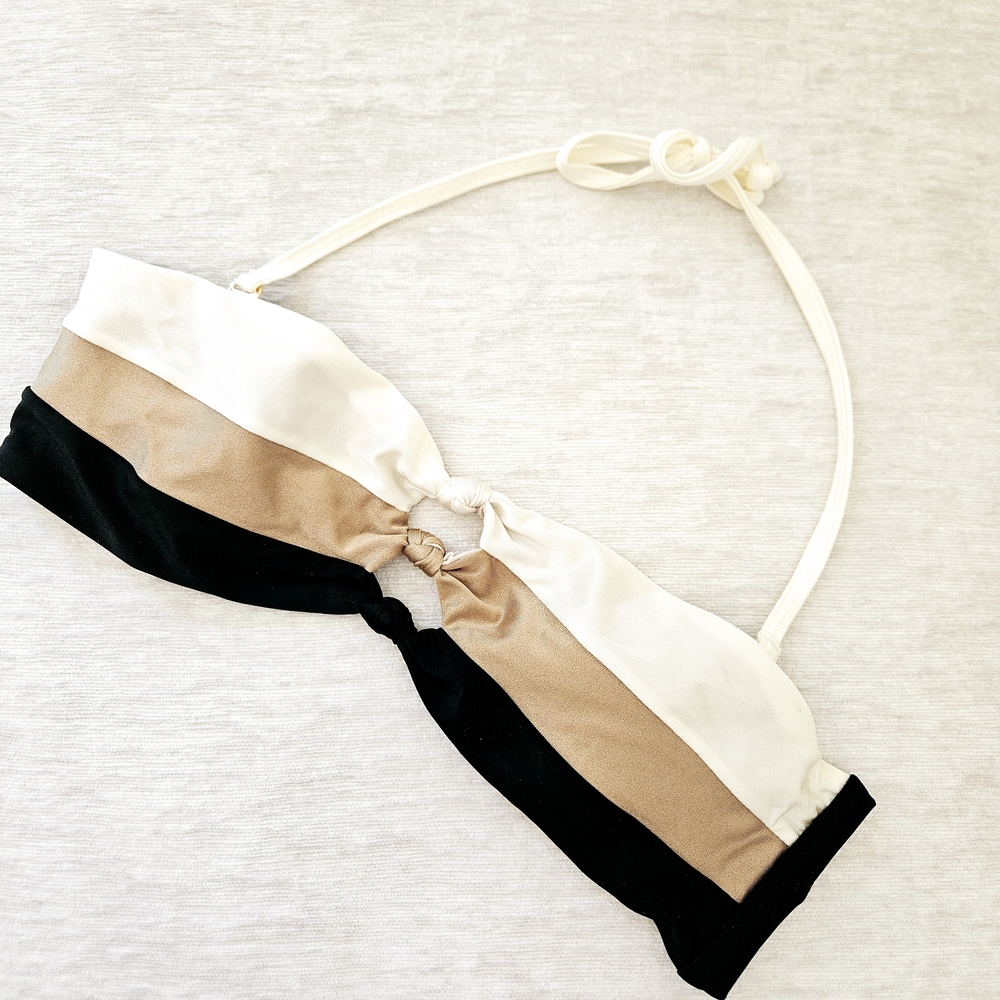 Stylish Color Block Bikini Top